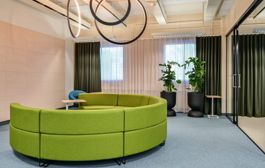 Taukotilan sisustussuunnittelu oulu. työympäristösuunnittelu. sisu interior